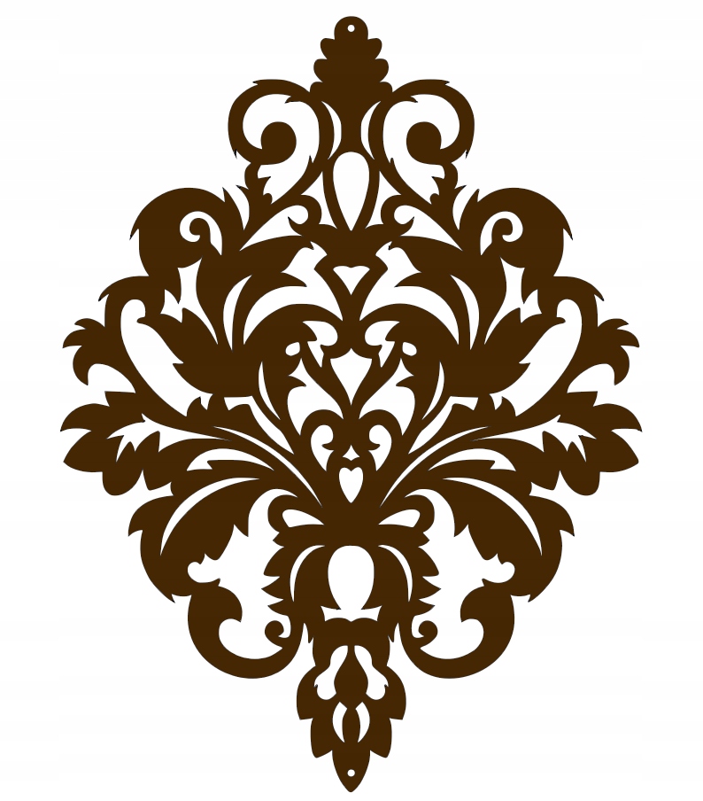 Z16 Zawieszka AŻUR ozdoba dekoracja GLAMUR biała