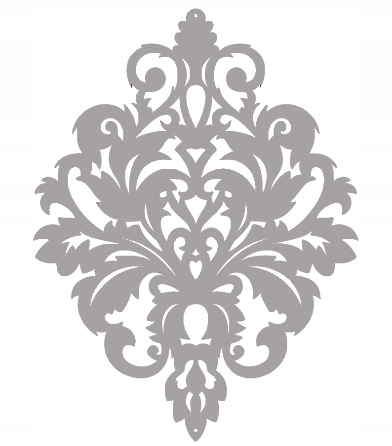 Z16 Zawieszka AŻUR ozdoba dekoracja GLAMUR biała