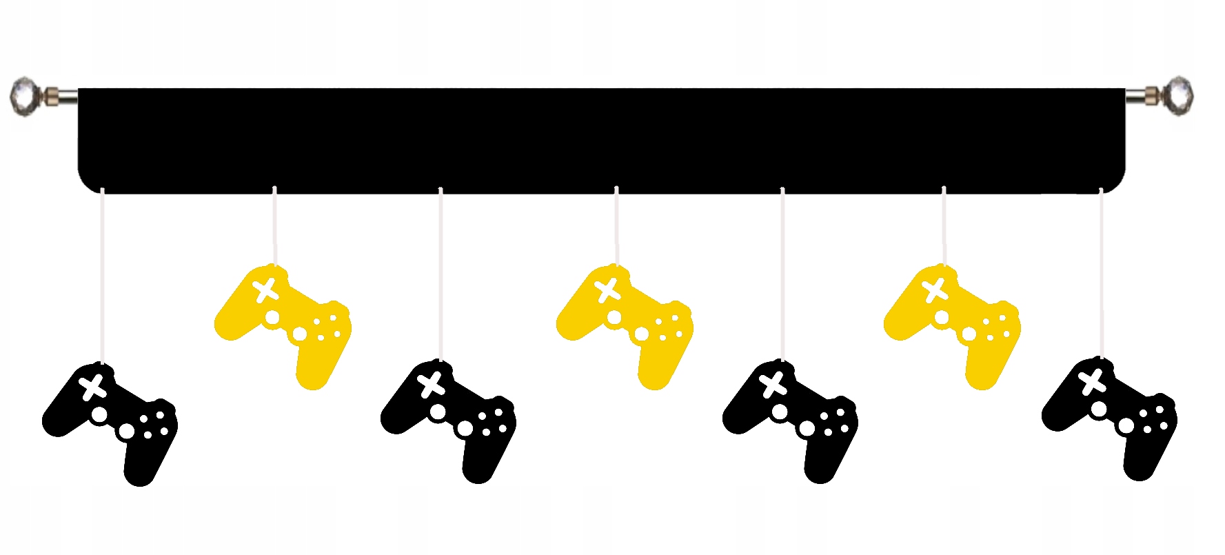 Firana PANEL pady GAME GAMER młodzieżowa GRA 200