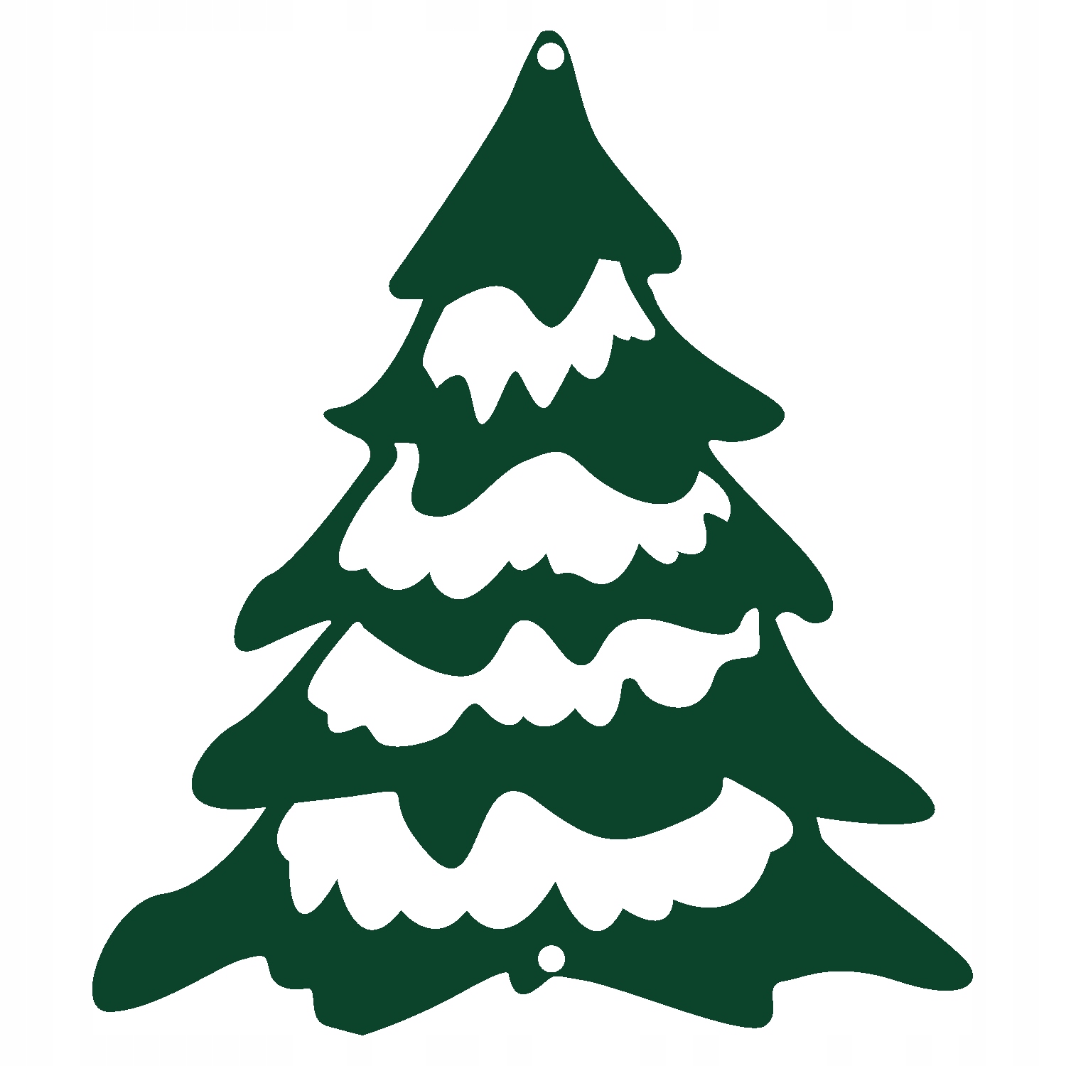 Ś34 Zawieszka świąteczna CHOINKA Boże Narodzenie ozdoba ażur ŚWIĘTA 13x15 d