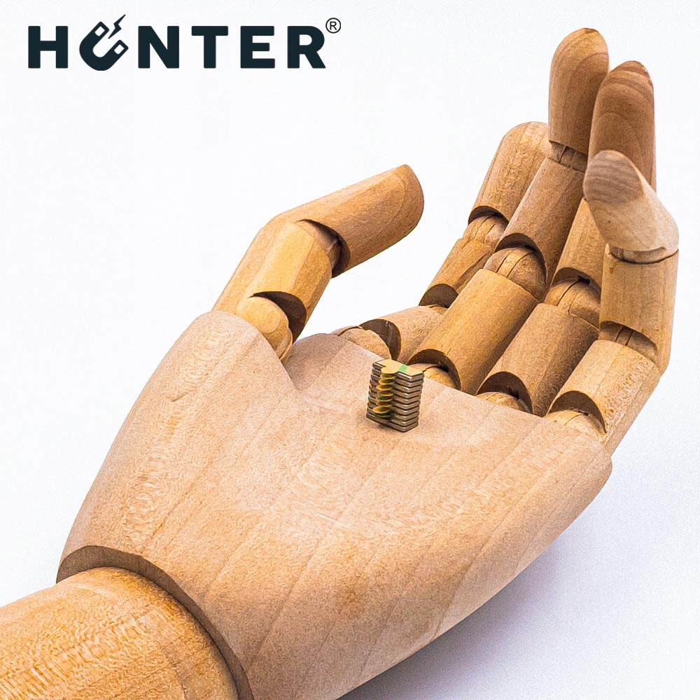 Magnes neodymowy 10x5x1 mm / N45 z klejem 3M