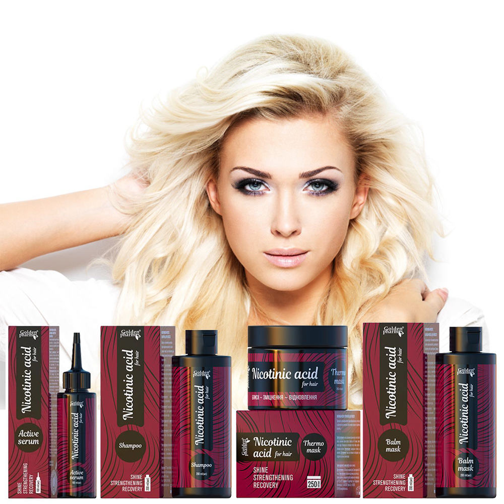 ZESTAW NIACYNA AKTYWATOR WZROSTU WŁOSÓW MASKI SZAMPON SERUM