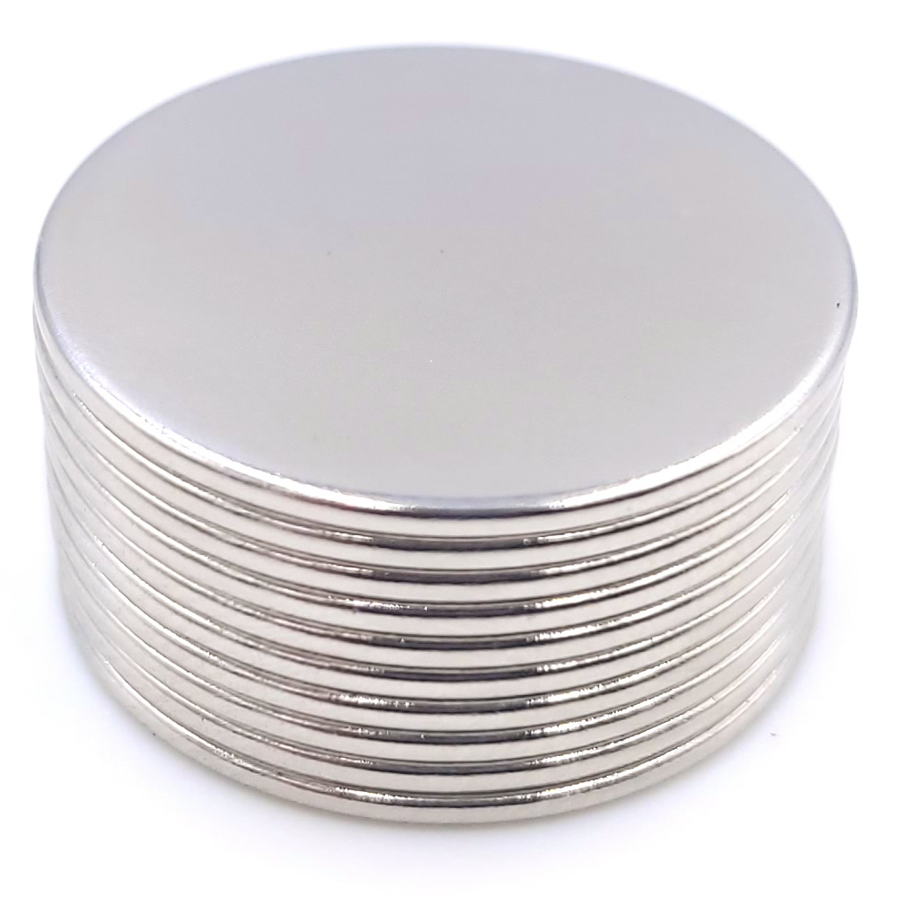 Magnes neodymowy 20x1 mm walcowy mocny 10 SZTUK