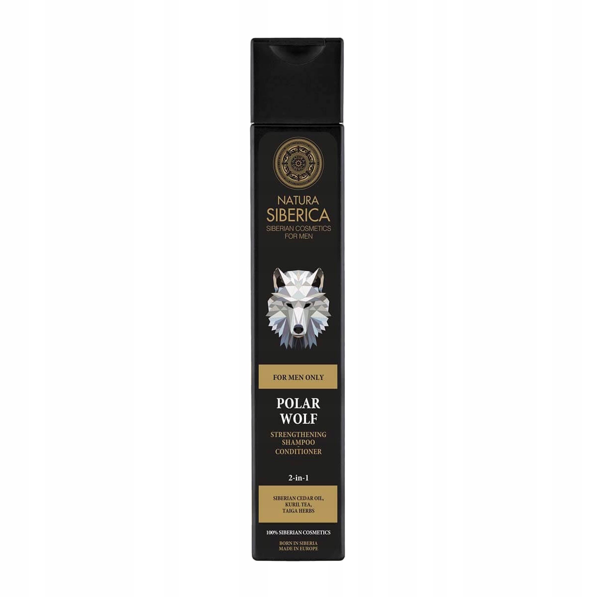 NATURA SIBERICA MEN SZAMPON ODŻYWKA DO WŁOSÓW 2w1 WZMACNIAJĄCY WILK 250 ml