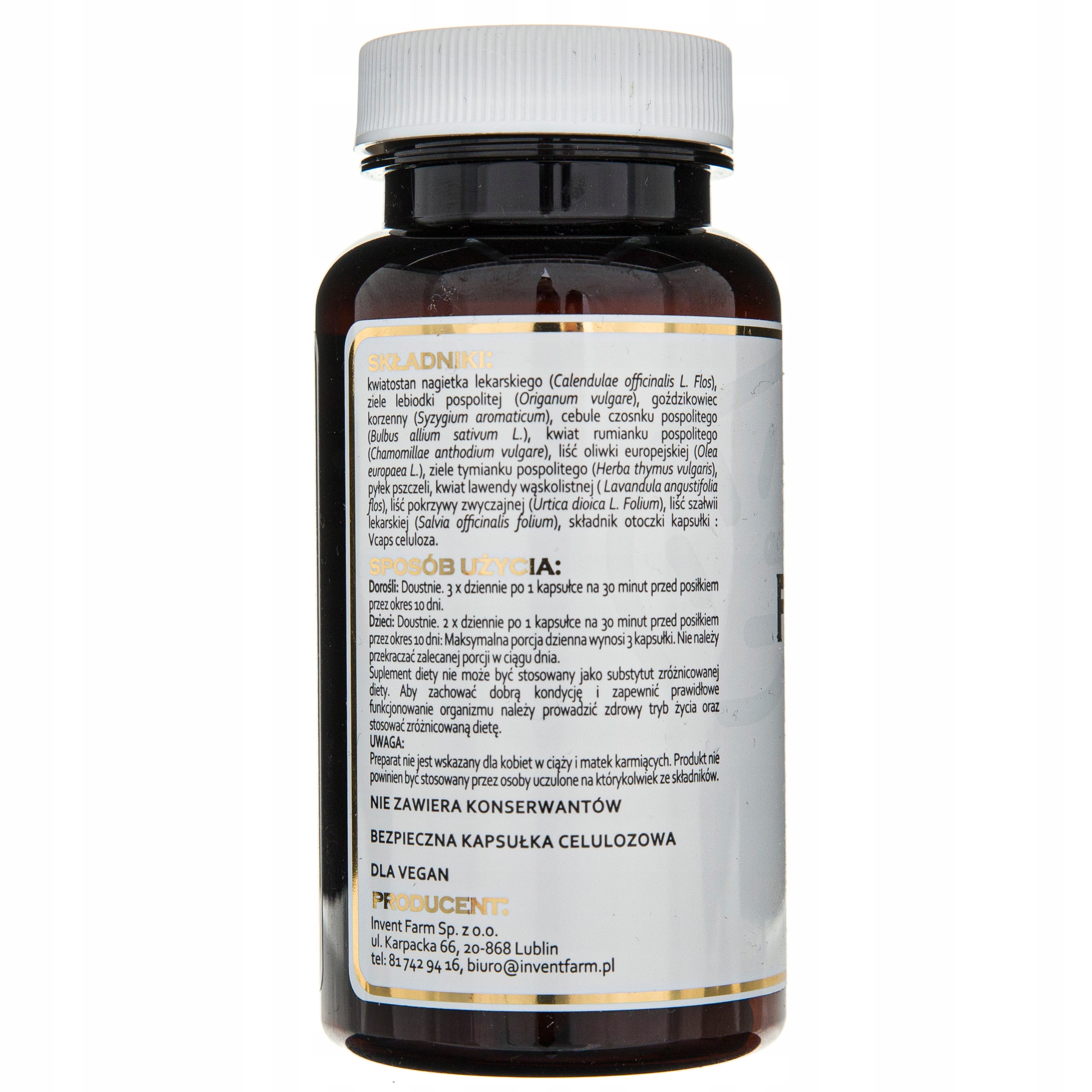 Fungo Farm Invent Farm Grzyby Candida Układ Pokarmowy 60 kaps.