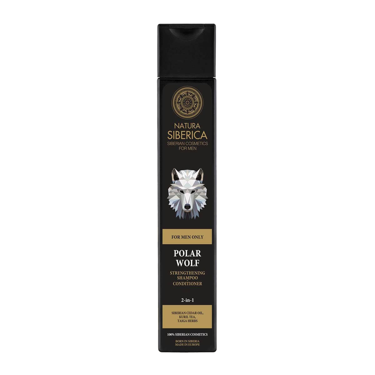NATURA SIBERICA MEN SZAMPON ODŻYWKA DO WŁOSÓW 2w1 WZMACNIAJĄCY WILK 250 ml