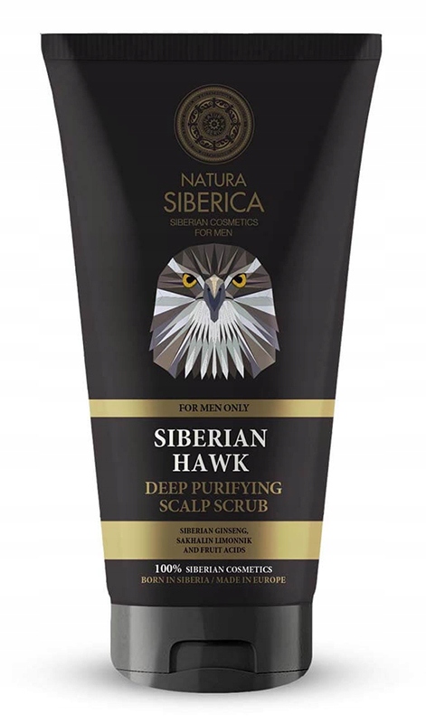 NATURA SIBERICA MEN PEELING DO SKÓRY GŁOWY WZROST WŁOSÓW JASTRZĄB 150 ml