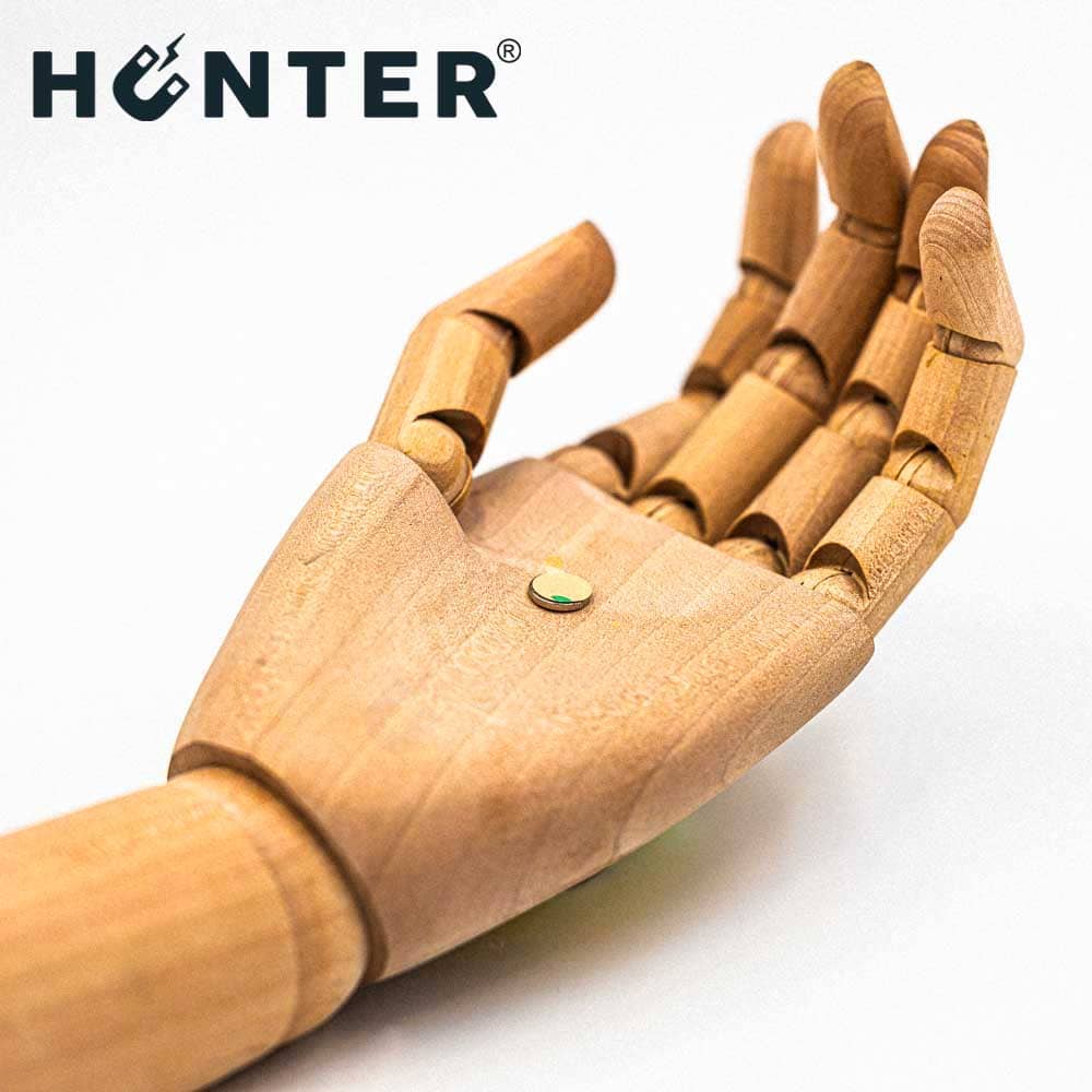 Magnes neodymowy 10x1,5 mm / N45 z klejem 3M