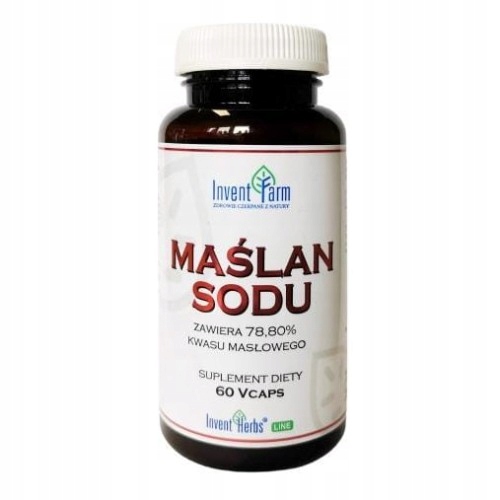 Maślan Sodu Invent Farm Kwas Masłowy Zdrowe Jelita 700 mg 60 kaps.