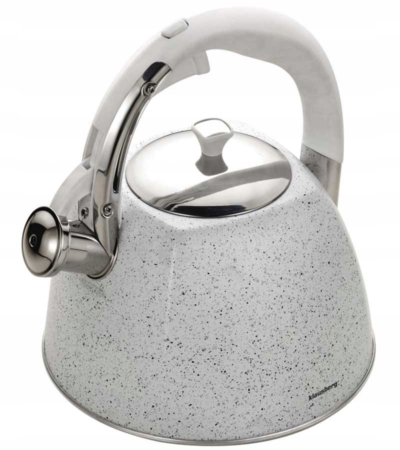 CZAJNIK Z GWIZDKIEM KLAUSBERG 2,7L KB-7261 MARBLE
