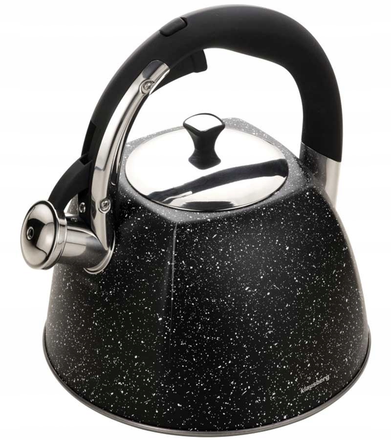 CZAJNIK Z GWIZDKIEM KLAUSBERG 2,7L KB-7259 MARBLE