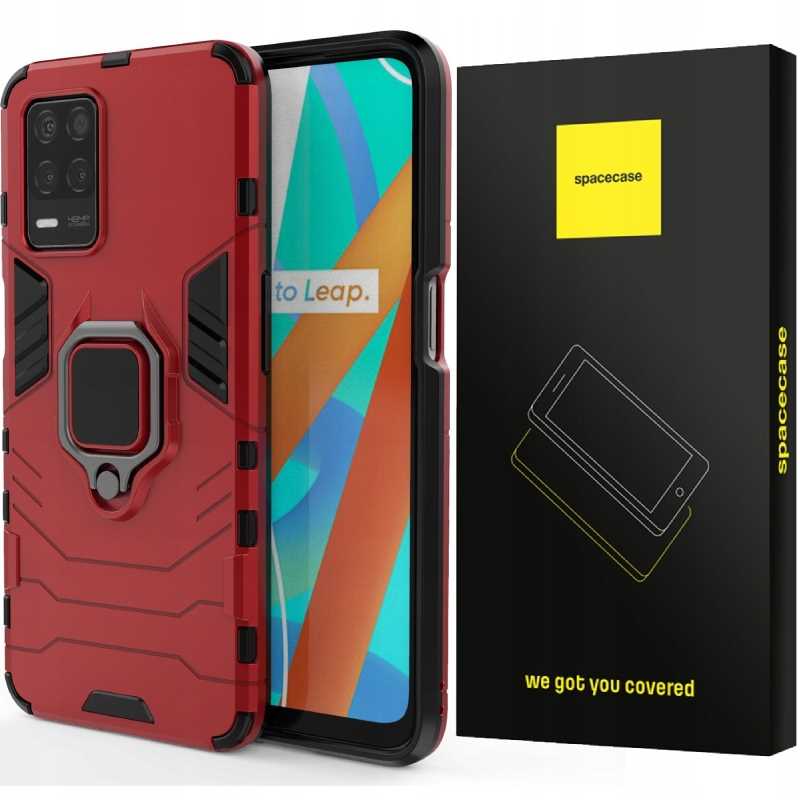Spacecase X-Ring Realme 8 5G/Narzo 30 Czerwony