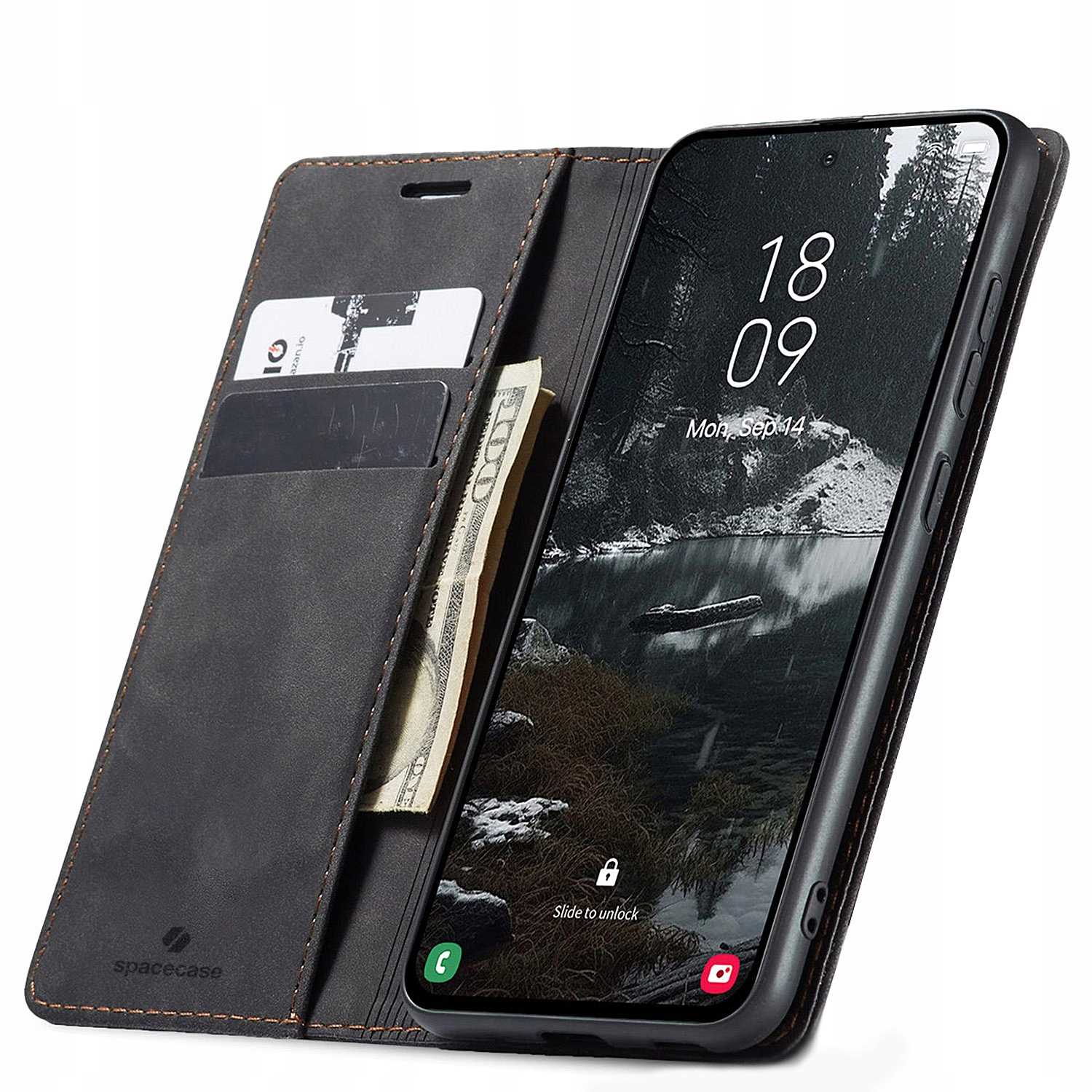 Spacecase Wallet Galaxy S25 Edge Black