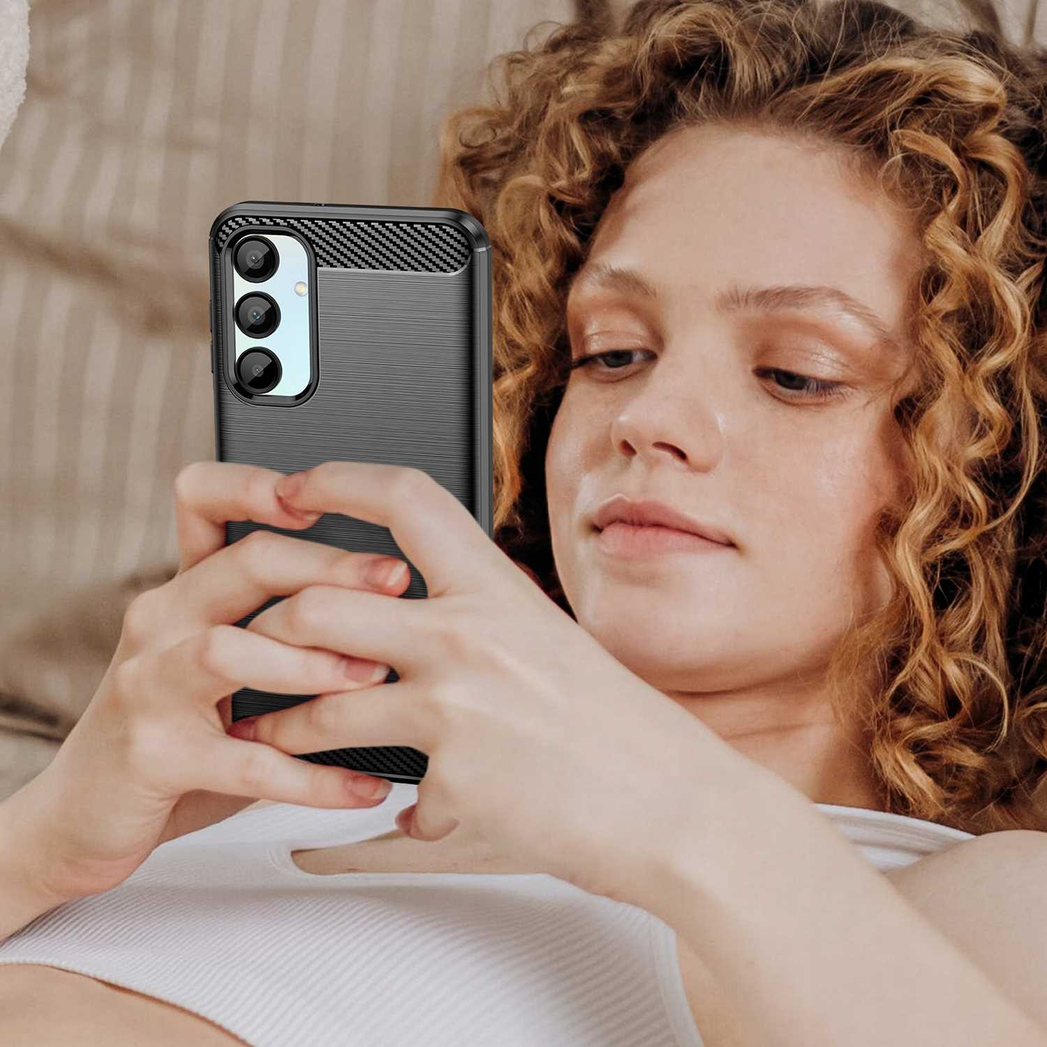 Spacecase Carbon Galaxy A16 5G Black