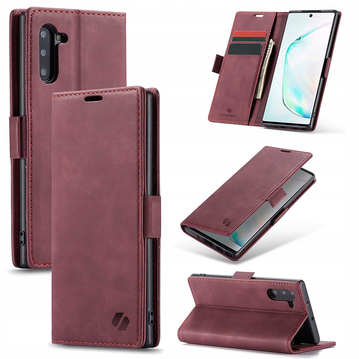 Spacecase Wallet Galaxy Note 10 Red