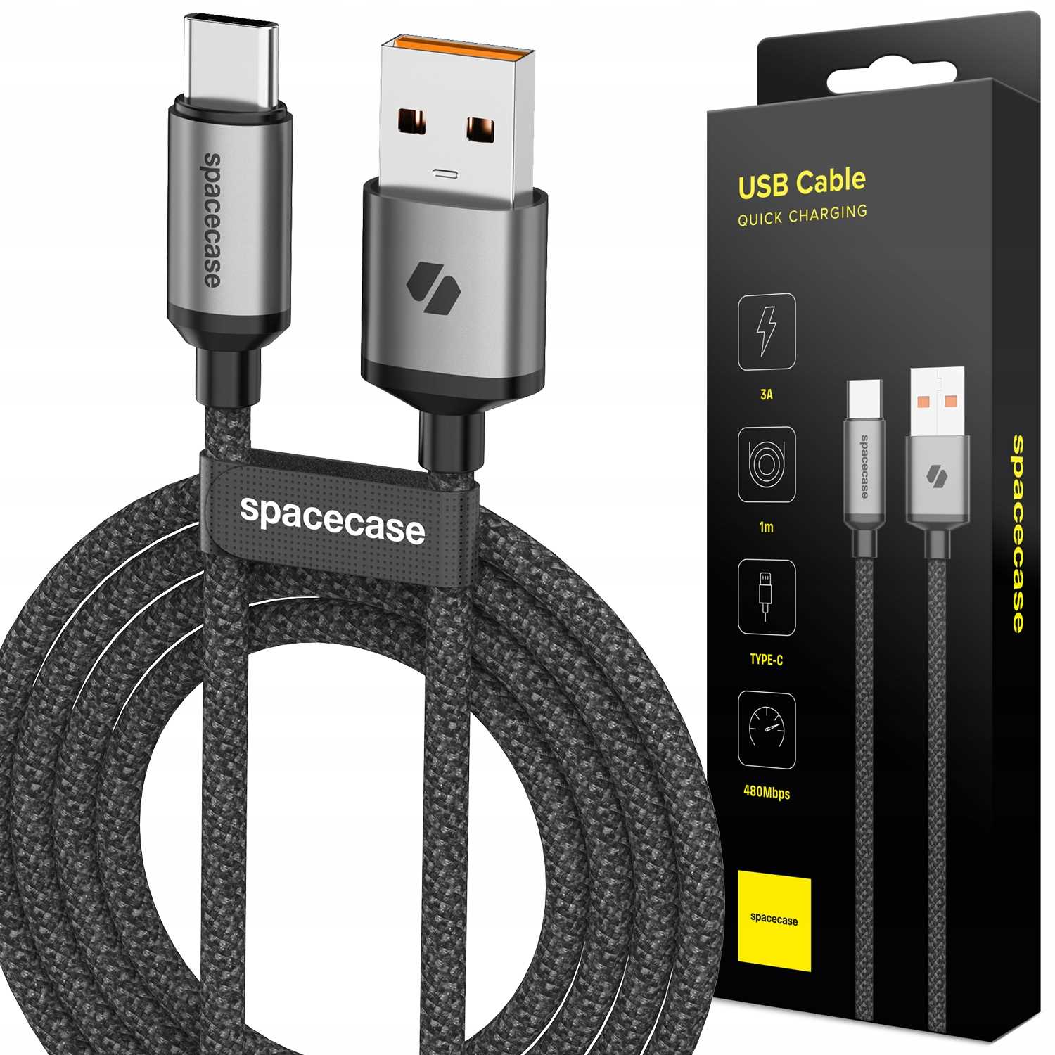 Spacecase Usb-C Cable 1M 3A Cl03