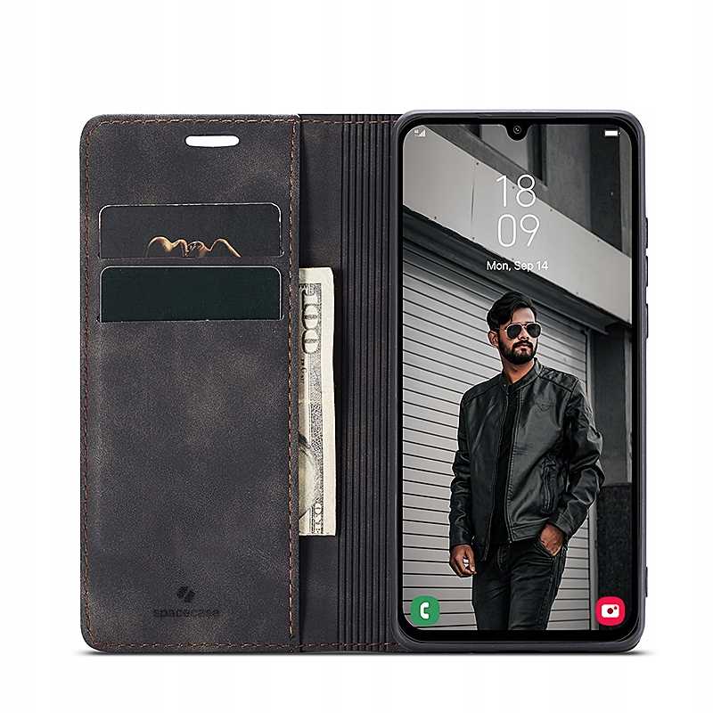 Spacecase Wallet Galaxy A55 5G Black