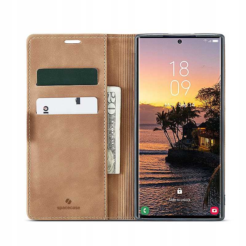 Spacecase Wallet Galaxy S24 Ultra Light Brown