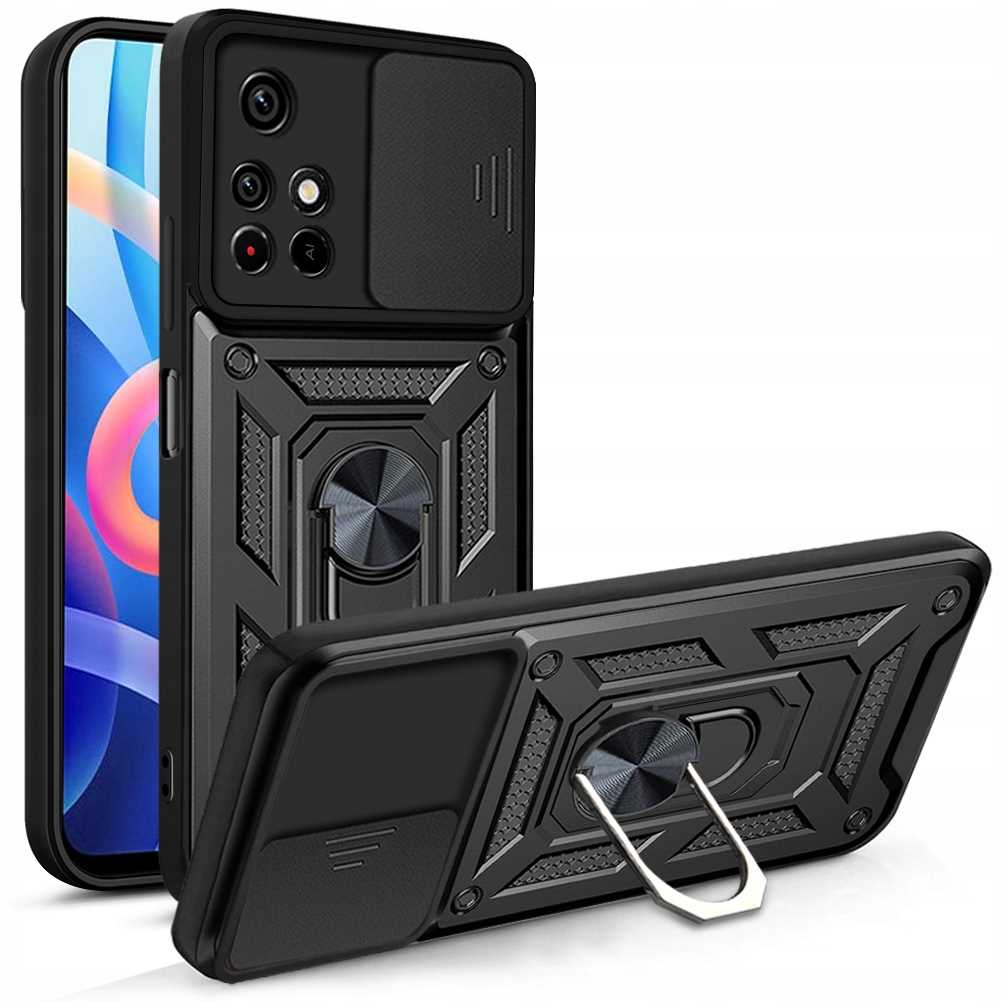 Spacecase Camring Poco M4 Pro 5G Black