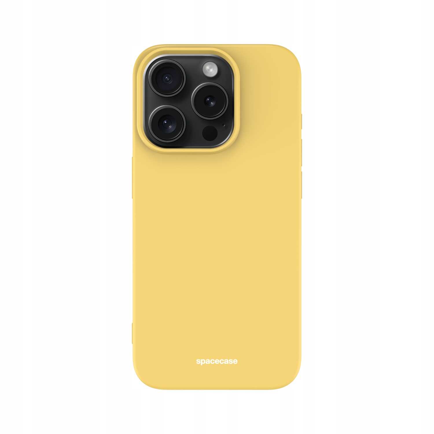 Spacecase Silicone Case iPhone 15 Pro yellow