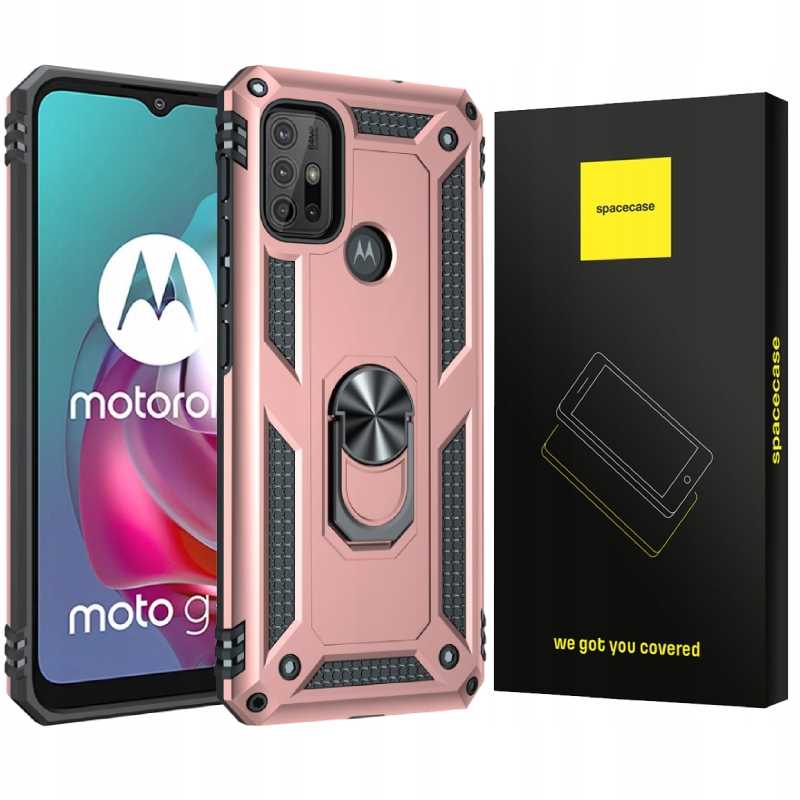 Spacecase Ring NX Motorola Moto G10/G30 różowy