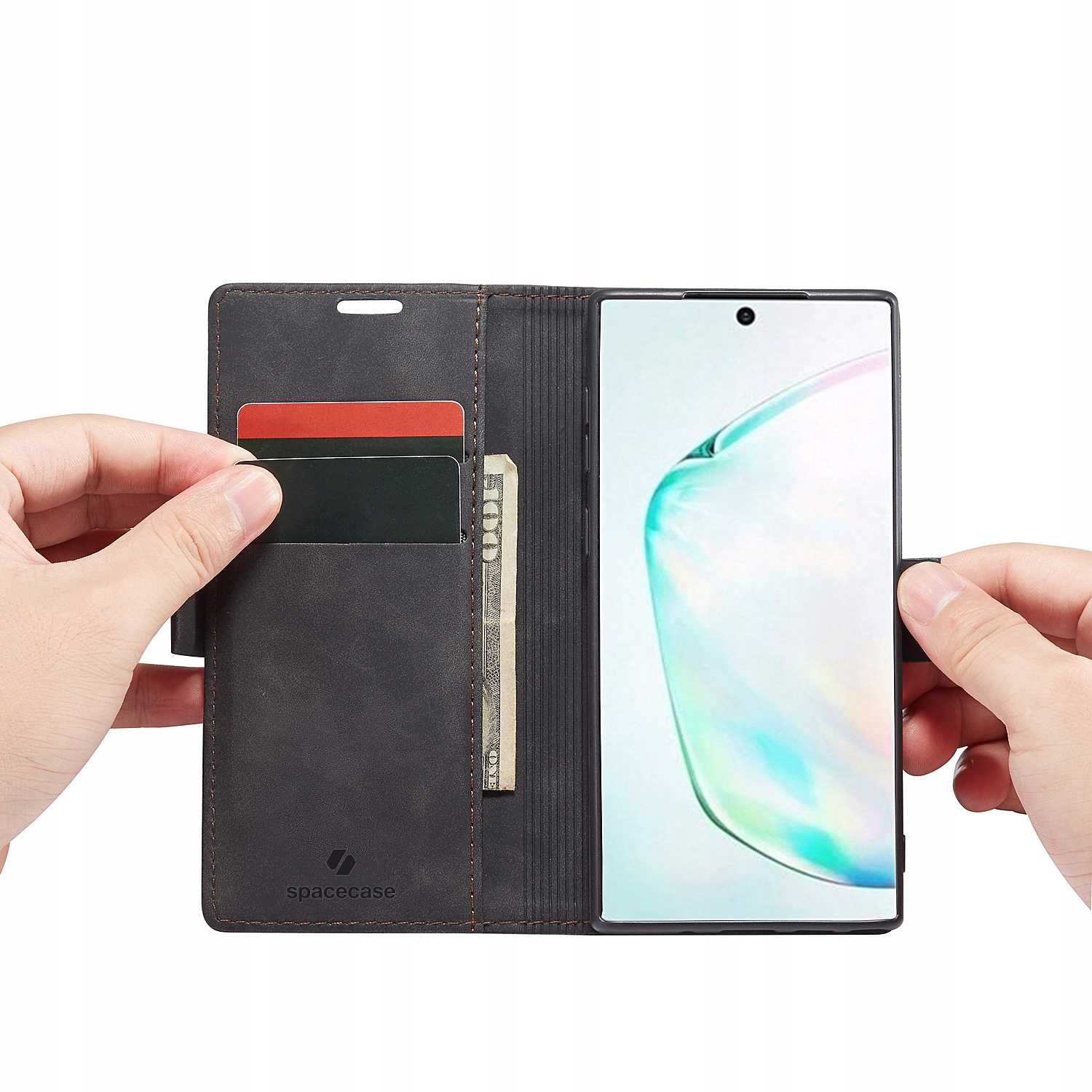 Spacecase Wallet Galaxy Note 10 black
