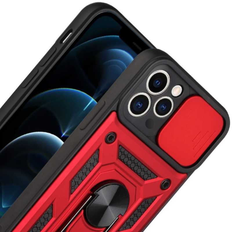 Spacecase Camring Iphone 12 Pro Red