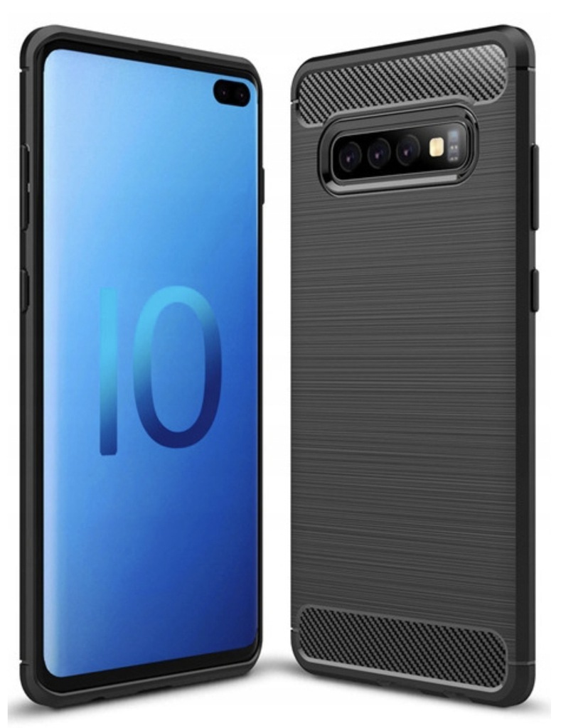 Spacecase Carbon Galaxy S10+ czarny