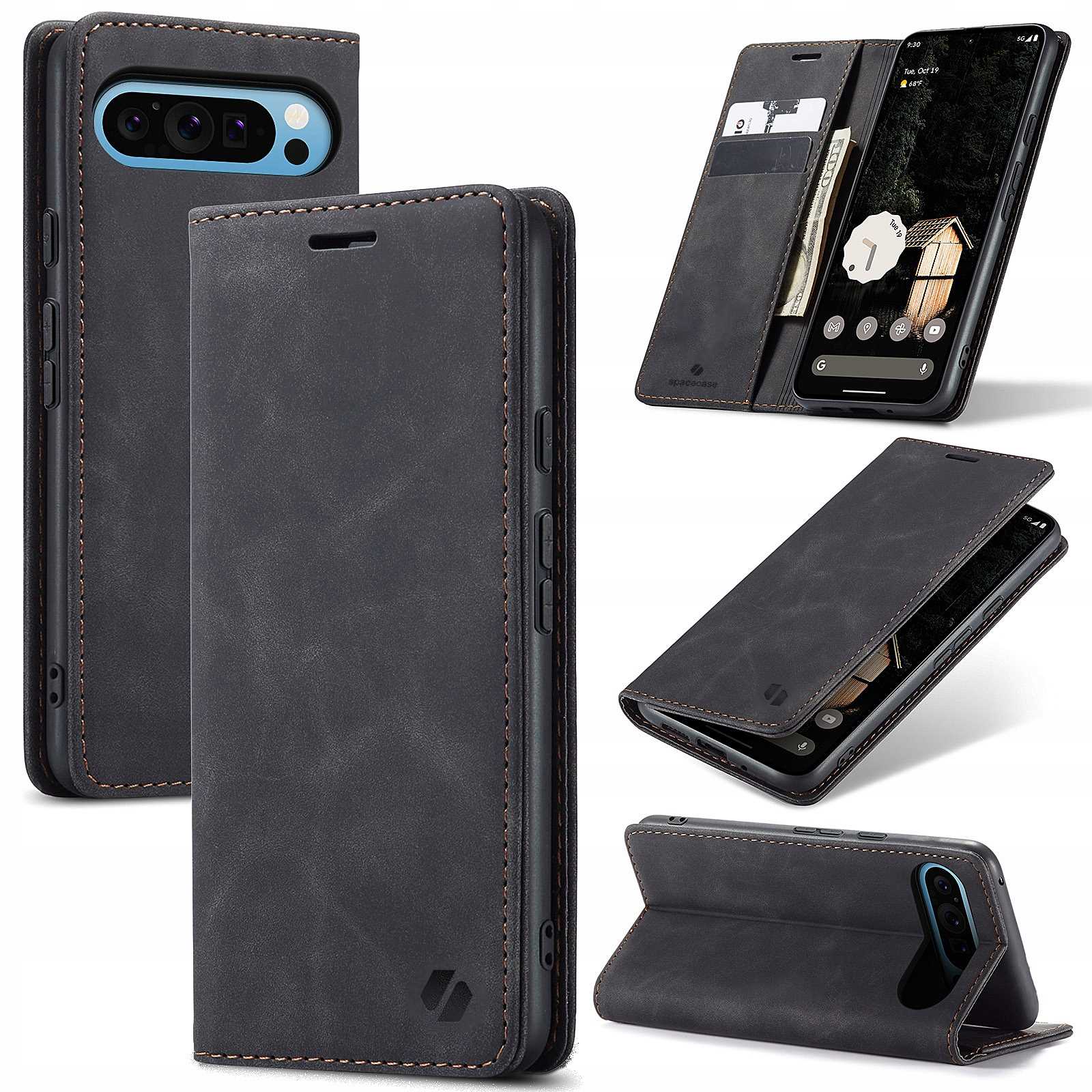 Spacecase Wallet Google Pixel 9 Pro Xl Black