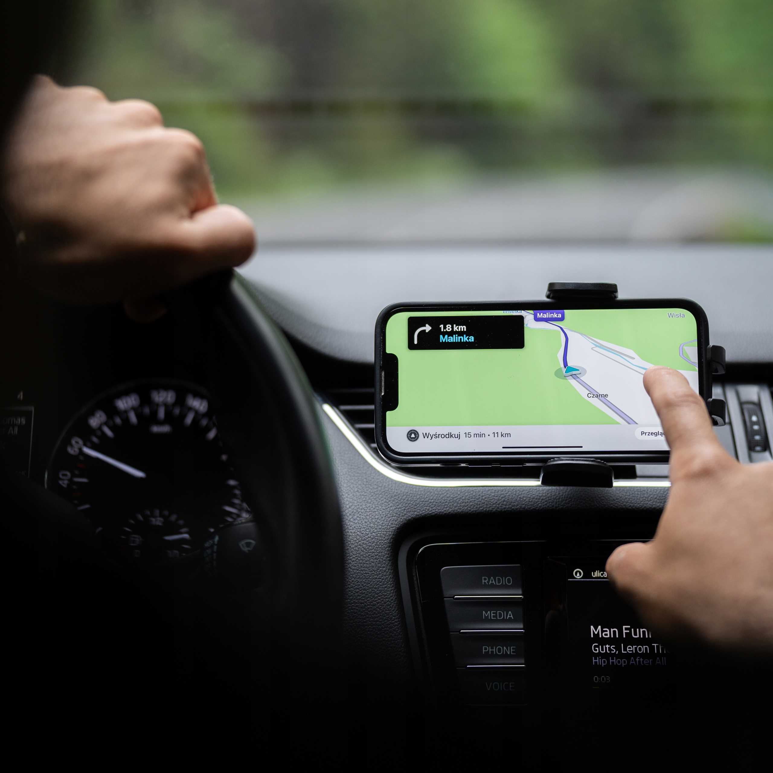 Spacecase Car Holder SC12 Ghost Air Vent black