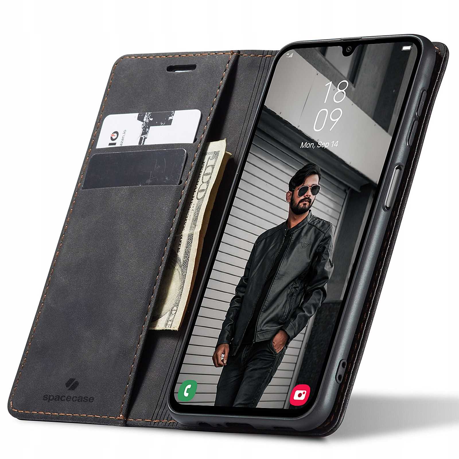 Spacecase Wallet Galaxy A24 Black