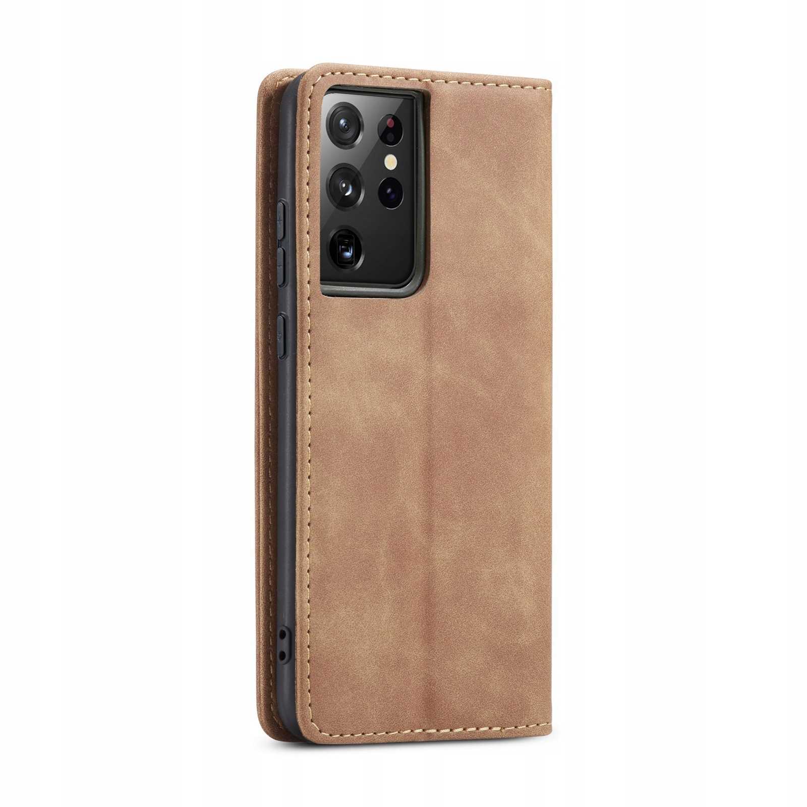 Spacecase Wallet Galaxy S21 Ultra light brown