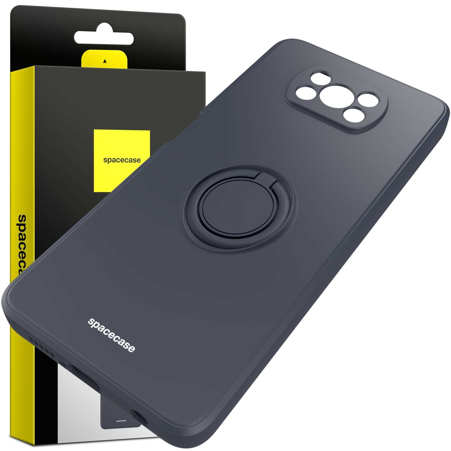 Spacecase Silicone Ring Poco X3 Pro/NFC black