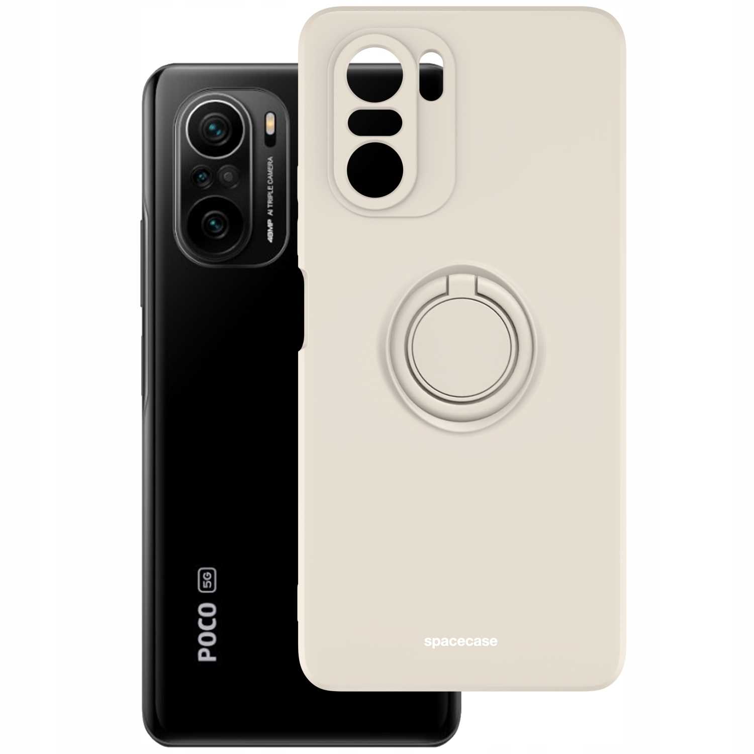 Spacecase Silicone Ring Poco F3 / Mi 11I Bone
