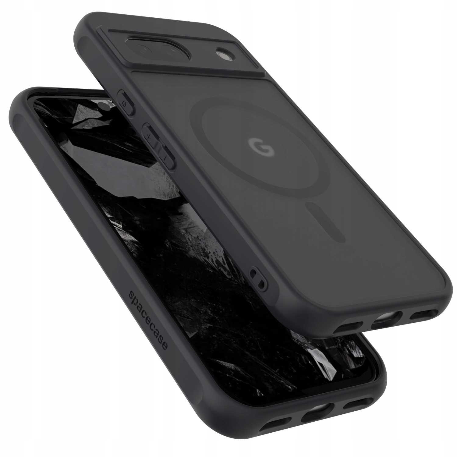 Spacecase Hybrid Mag Google Pixel 8A Black