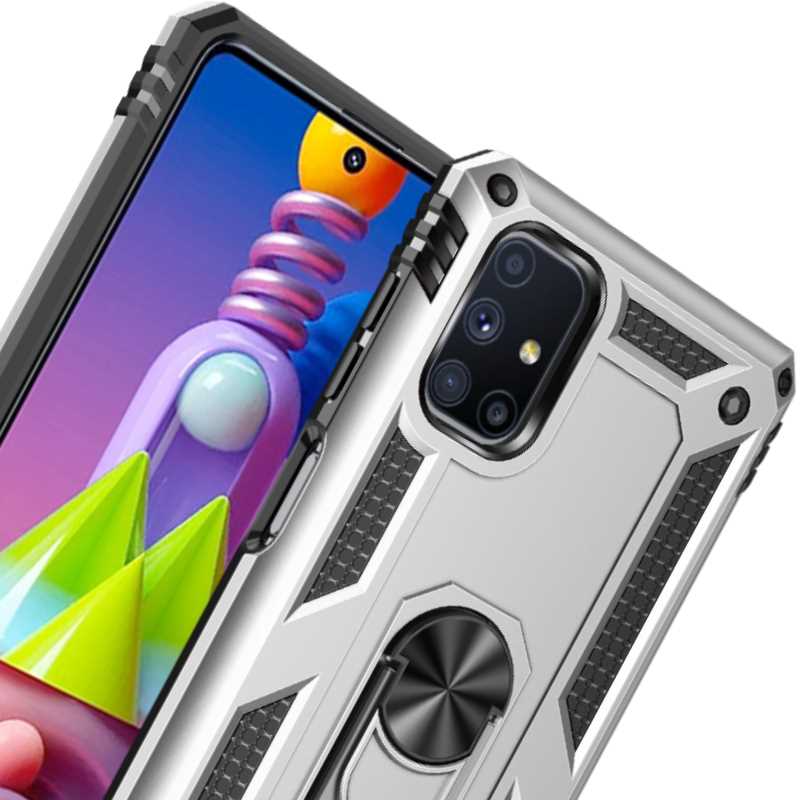 Spacecase Ring Nx Galaxy A41 Srebrny