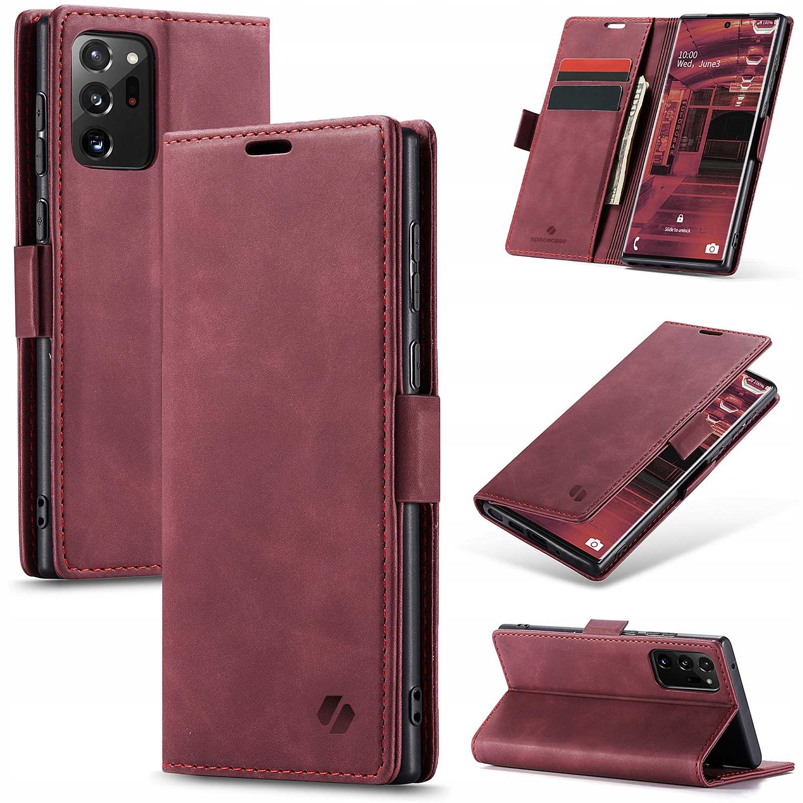 Spacecase Wallet Galaxy Note 20 Ultra Red