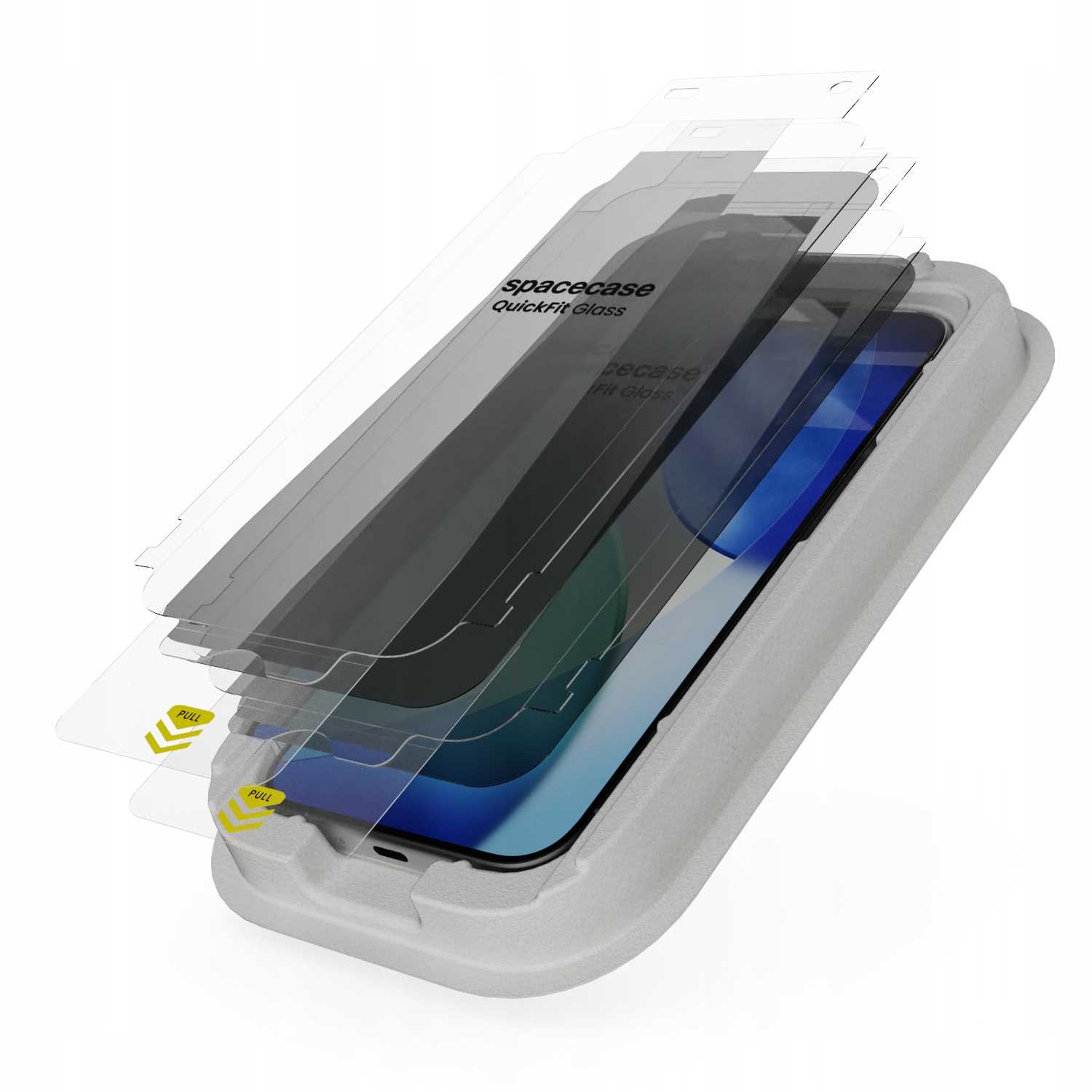 Spacecase QuickFit Privacy Glass iPhone 16 Pro / 17 / 17 Pro