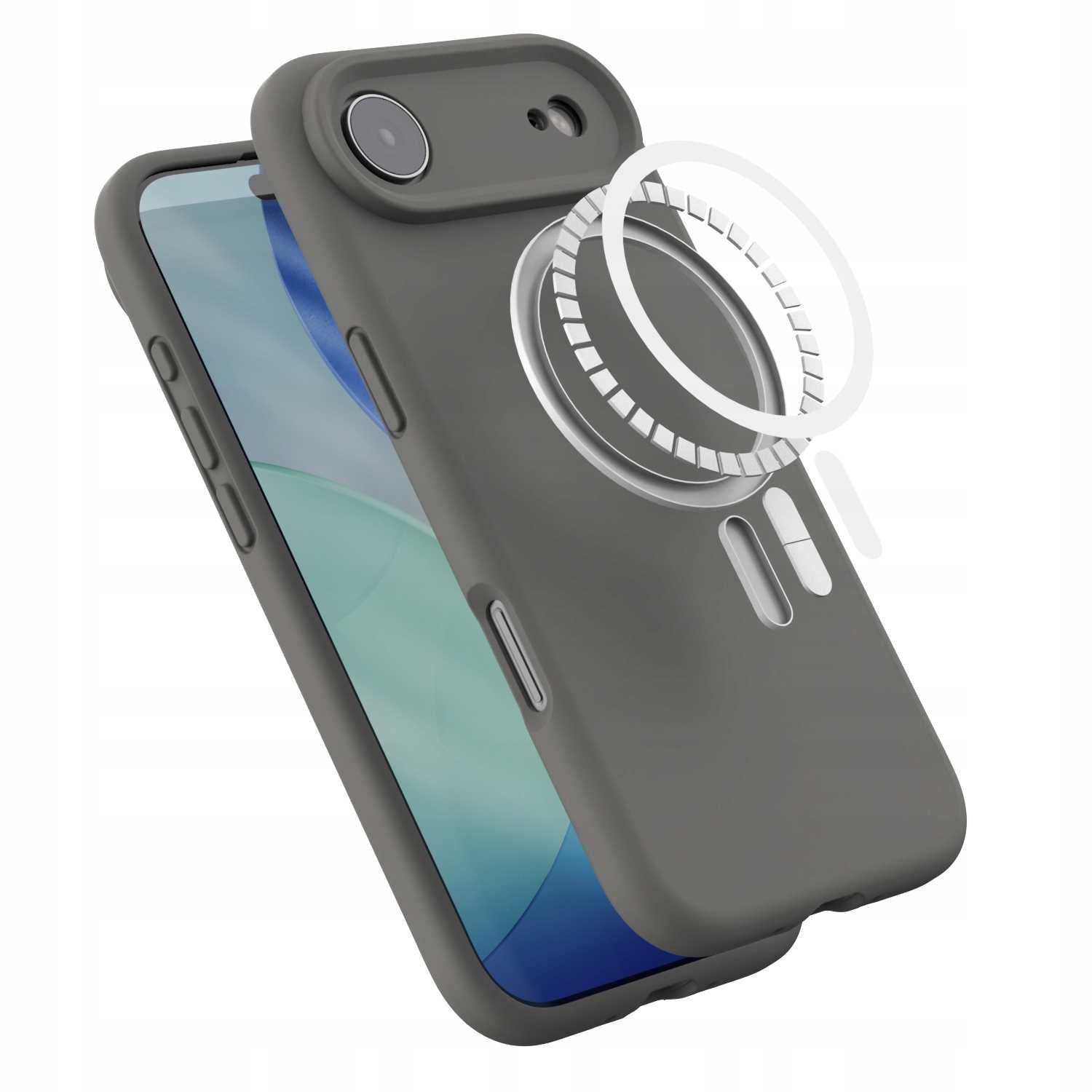 Spacecase Silicone Mag iPhone 17 Air gray