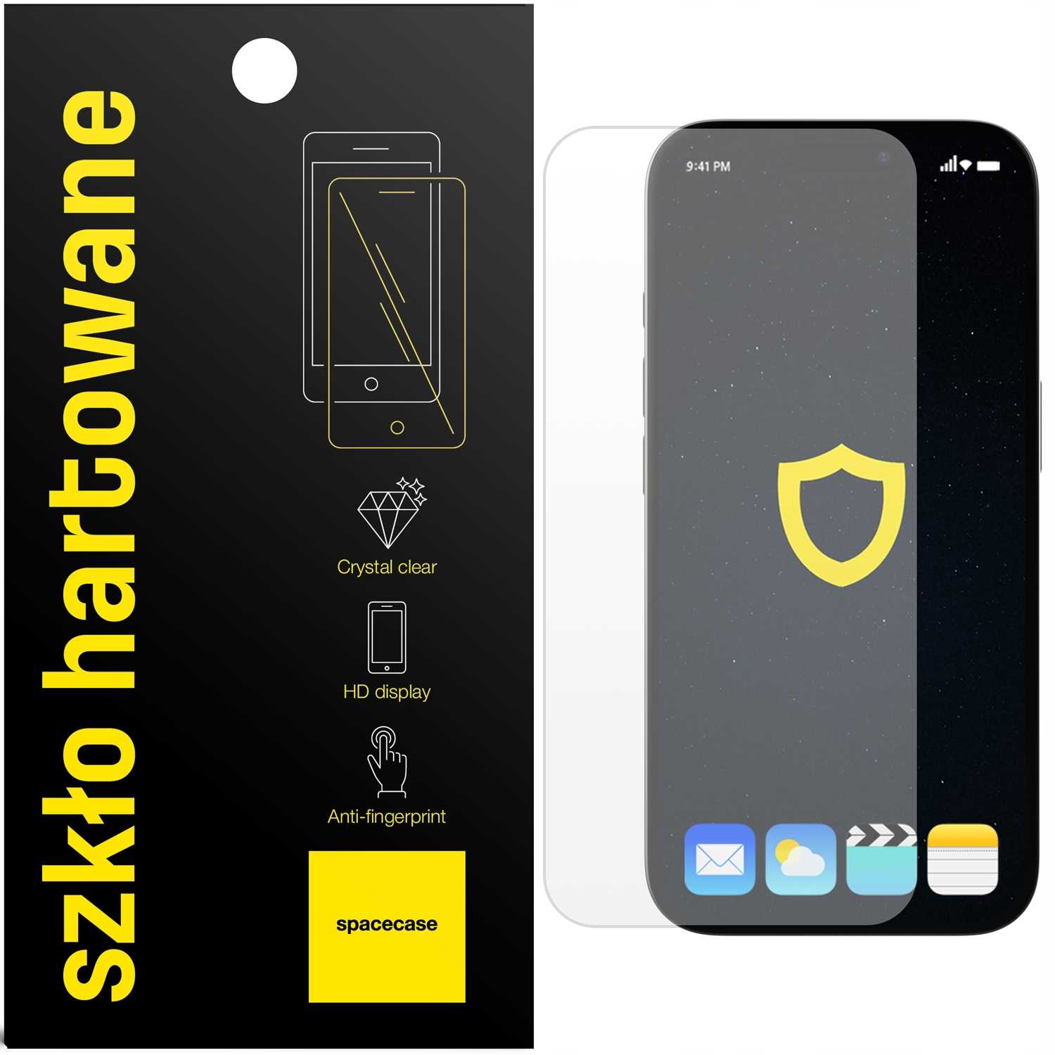 Spacecase Glass 2.5D iPhone 16