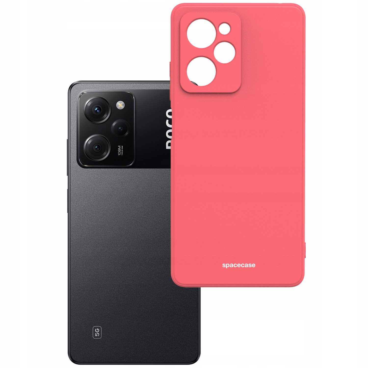 Spacecase Silicone Case Poco X5 Pro 5G Red