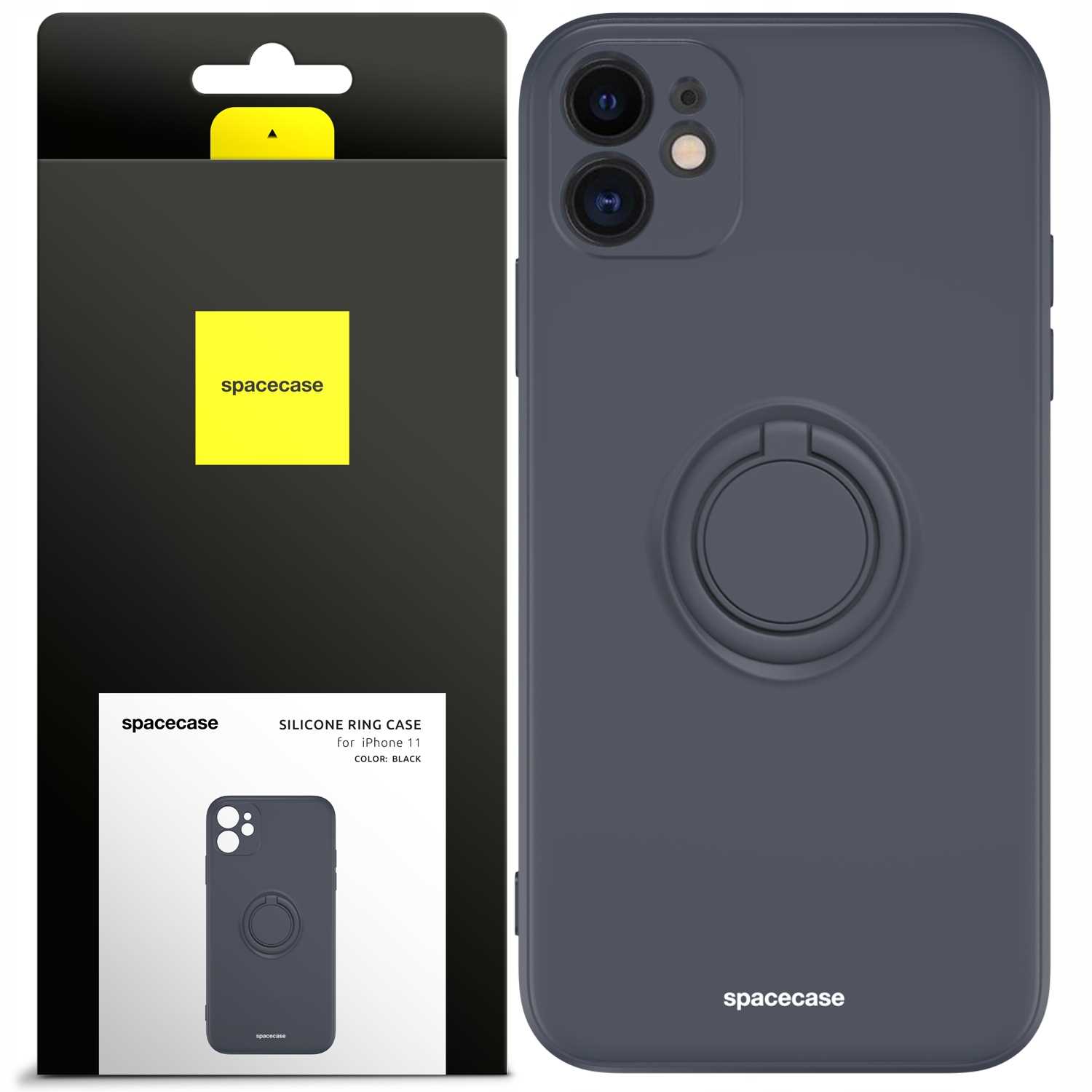 Spacecase Silicone Ring Iphone 11 Black