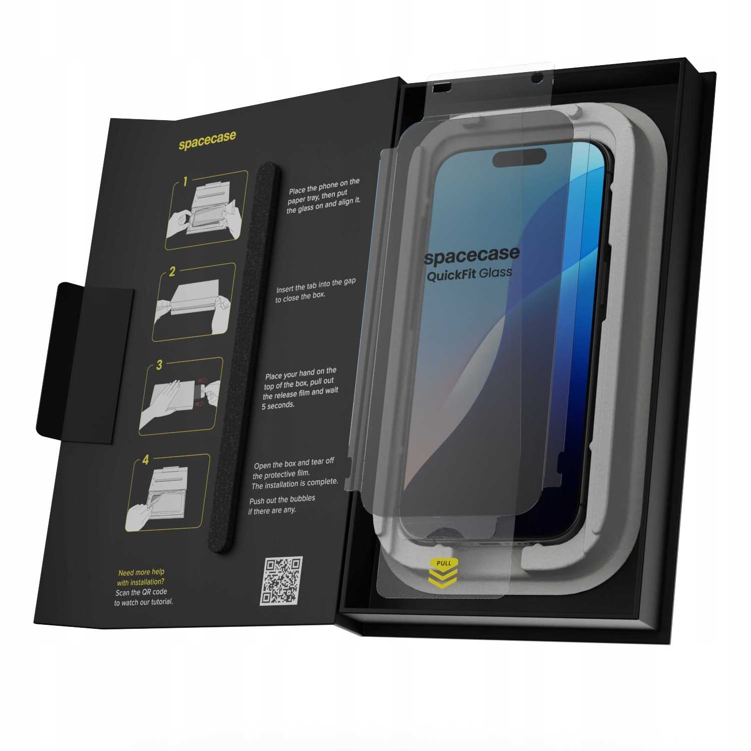 Spacecase Quickfit Privacy Glass Iphone 16 Pro Max