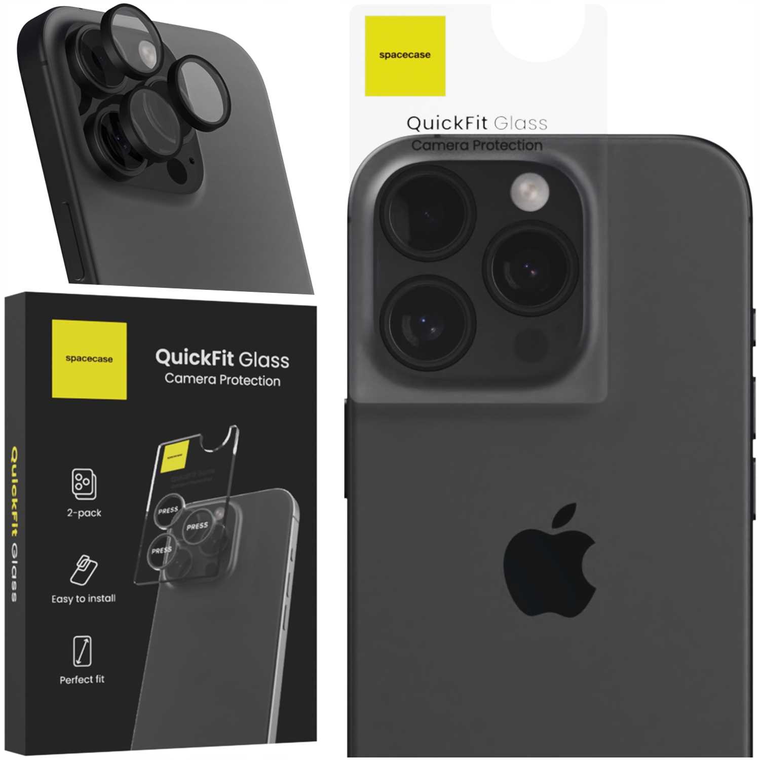 Spacecase QuickFit Camera iPhone 14 Pro/14 Pro Max black