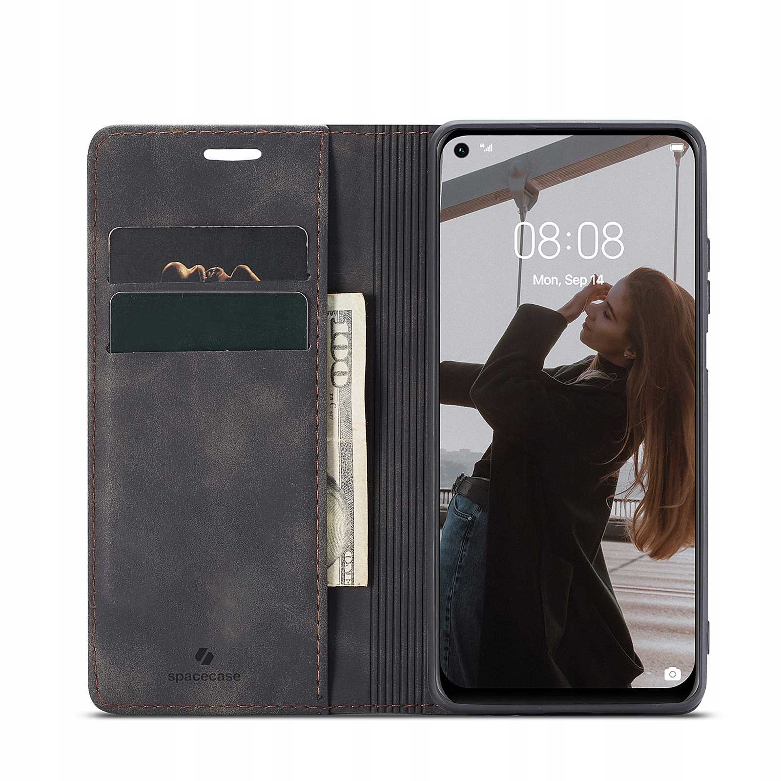Spacecase Wallet Huawei P40 Lite Black
