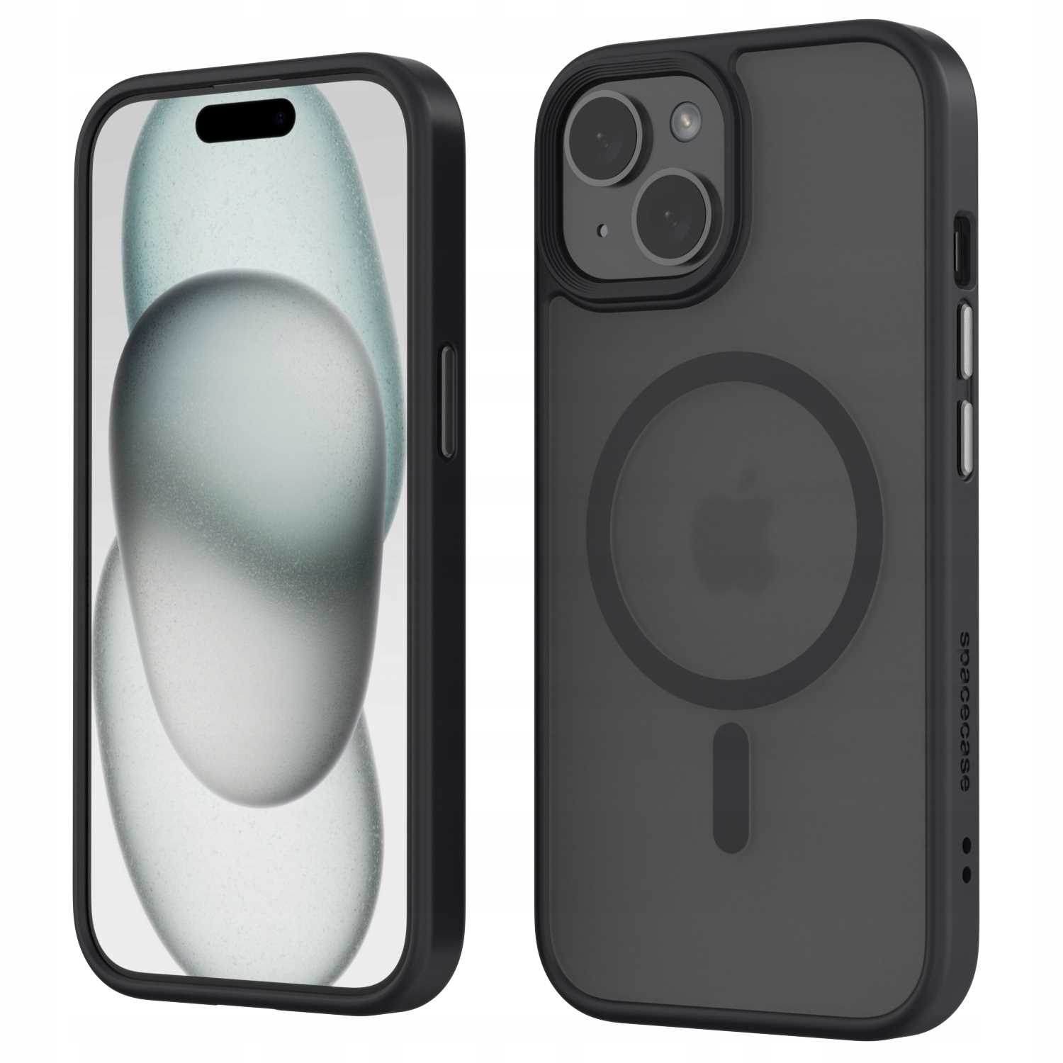 Spacecase Hybrid Mag Iphone 15 Plus Black
