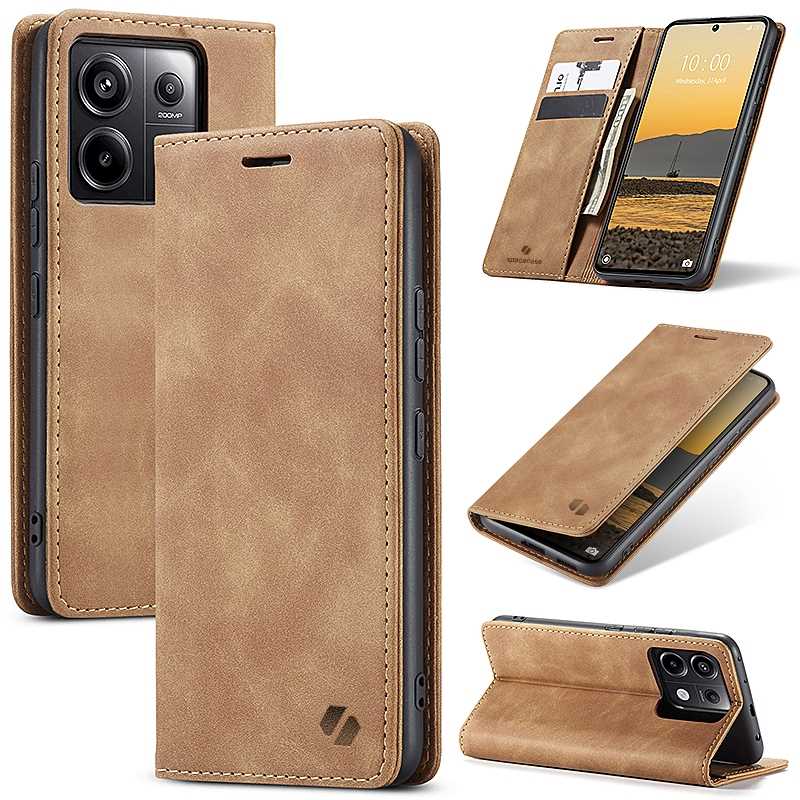 Spacecase Wallet Poco X6 / Rm Note 13 Pro 5G Light Brown