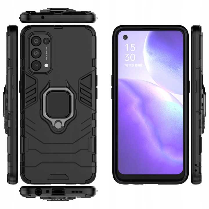 Spacecase X-Ring Oppo Reno 5 Czarny