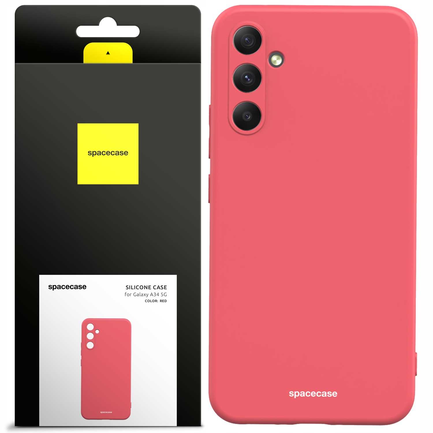 Spacecase Silicone Case Galaxy A34 5G Red