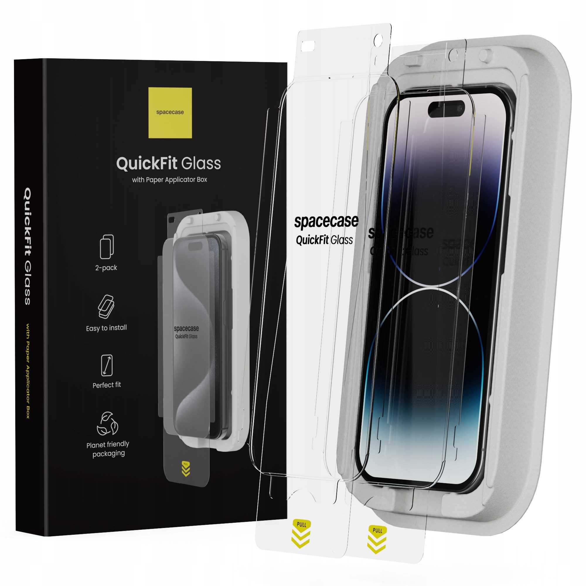 Spacecase QuickFit Glass iPhone 14 Pro
